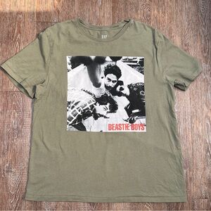 Gap x Beastie Boys Graphic T-Shirt - Olive Green - XL